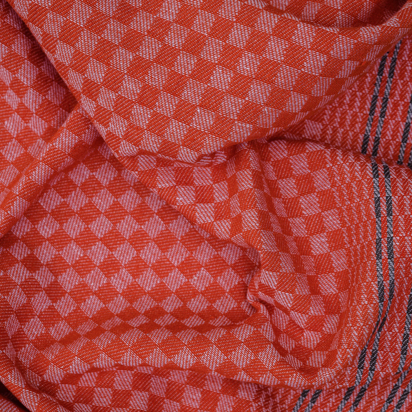 Grubentuch Orange | Grau